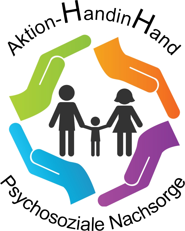 Logo der Aktion "Hand in Hand" für Psychosoziale Nachsorge